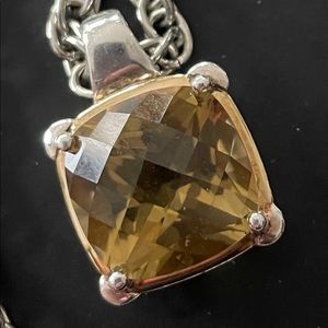 Lorenzo Sterling and 18K Honey Citrine Necklace